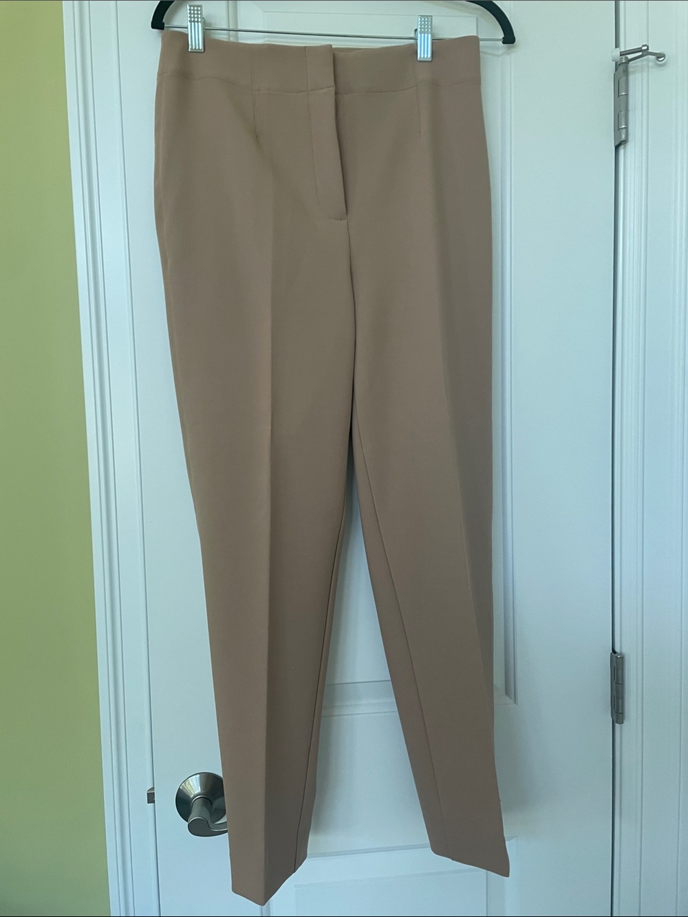 Ann Taylor Beige Slim Straight Trousers